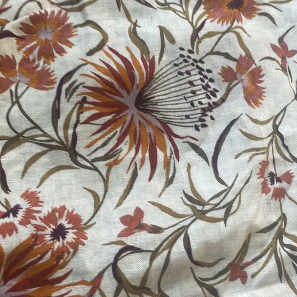 Joie linen floral sack dress ruffle sleeve small - Picture 3 of 7